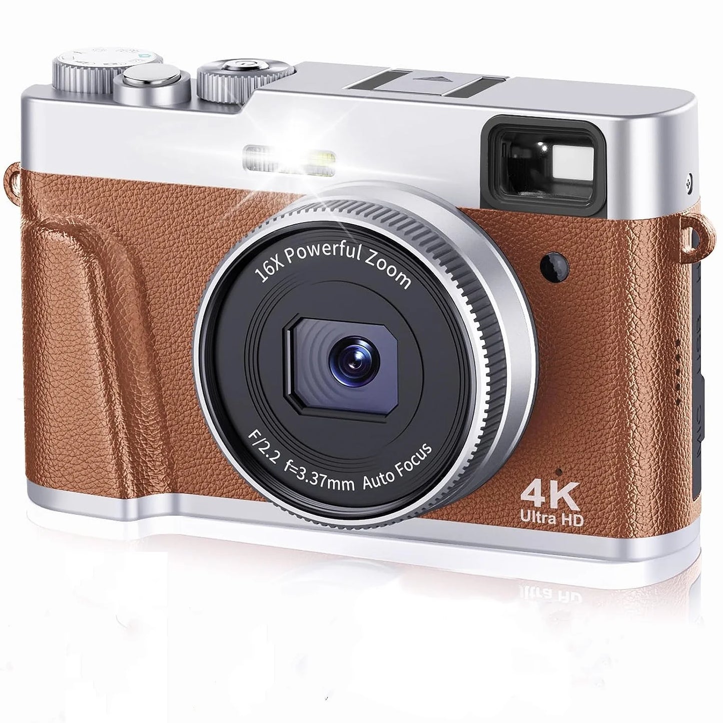 كاميرا رقمية بدقة 4K مع تركيز تلقائي وكاميرا فيديو بدقة 48 ميجابكسل