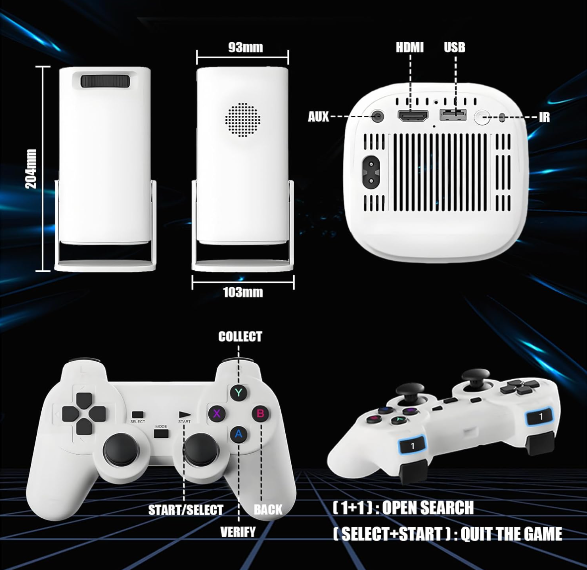 جهاز عرض ولعبة P30 max 