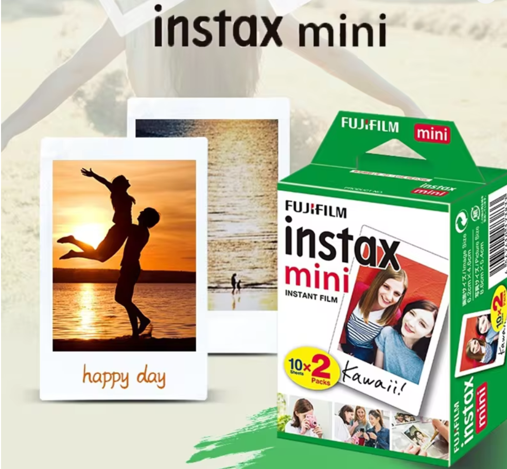 فيلم فوجي فيلم إنستاكس ميني الفوري، عبوتان، 20 ورقة، لكاميرات فوجي فيلم ميني 8 9 11 12