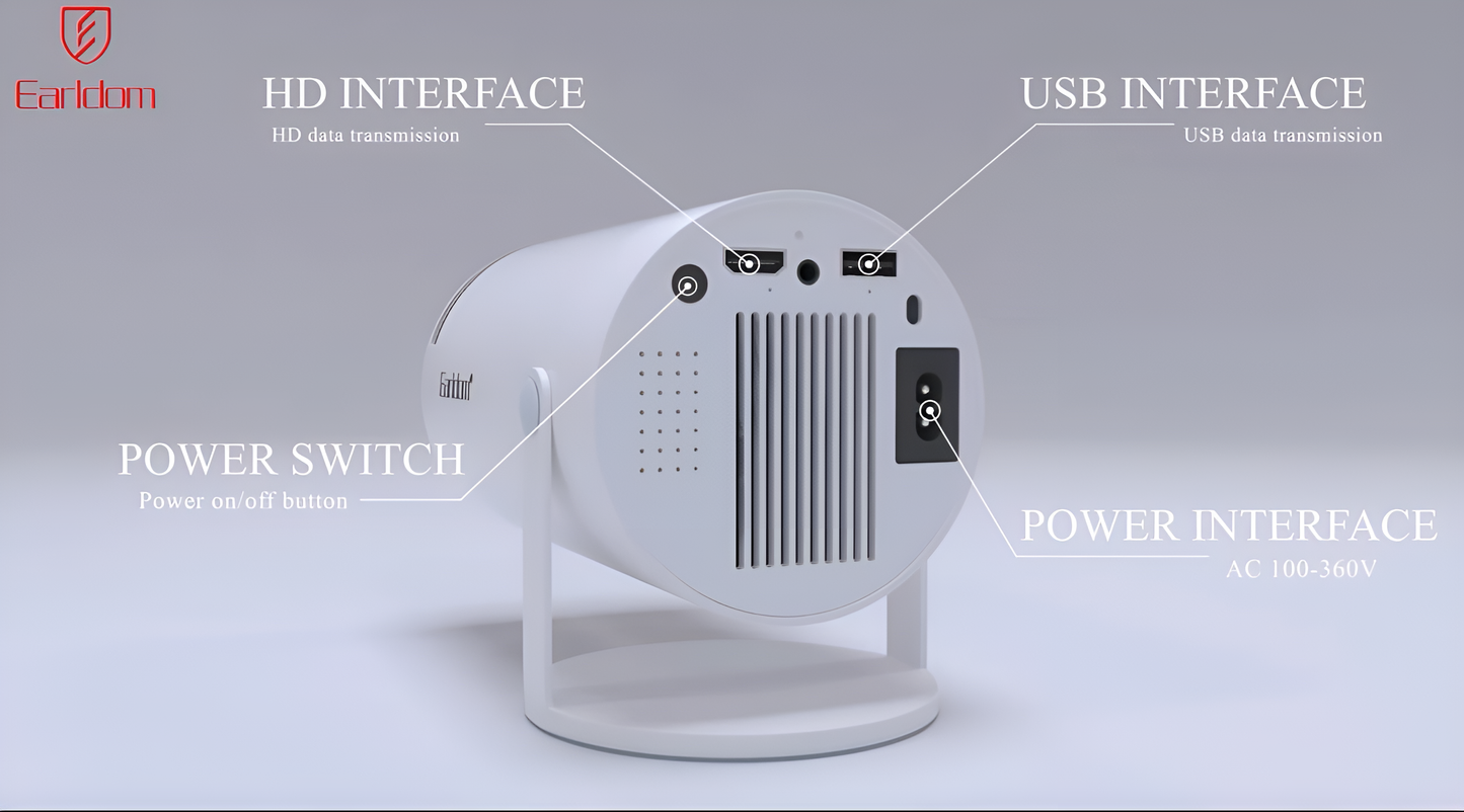 جهاز عرض ذكي صغير محمول - عالي الدقة بالكامل
