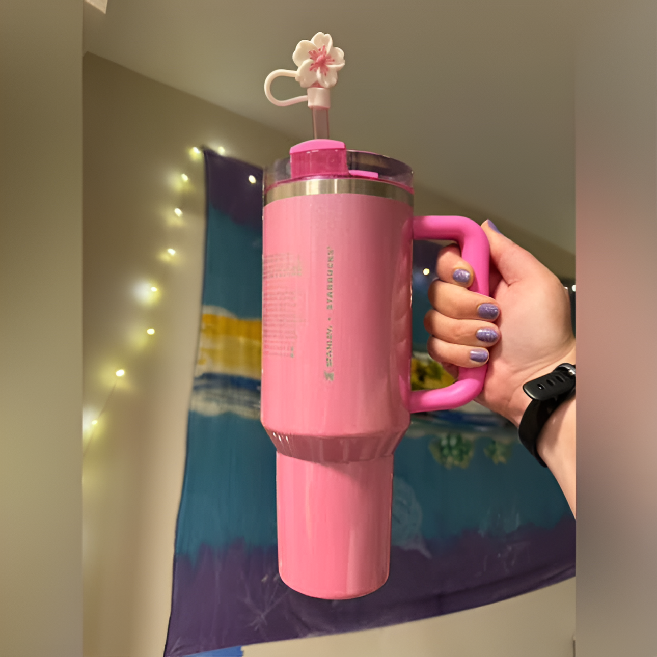 كوب ستانلي الوردي من ستاربكس