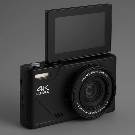 كاميرا رقمية قابلة للطي بدقة 64 ميجابكسل ودقة 4K مع تقريب 18X